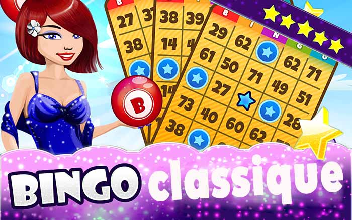 fille animée et tickets de bingo